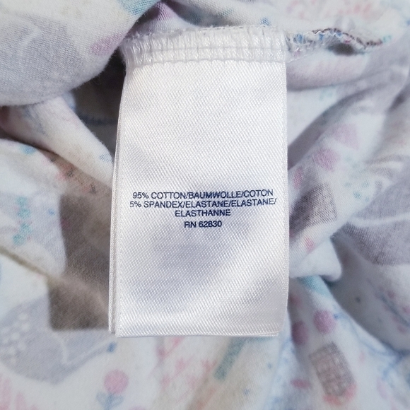 LANDS END Girsl Holiday Ivory Forest Animal Colorfull Tunic Dress Medium 10-12 - Picture 9 of 10